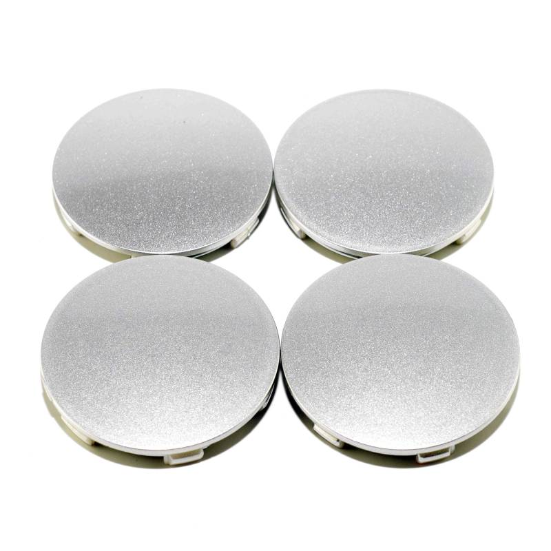 RhinoTuning 4 Stück Radnabenkappen für Nabendeckel OD 62 mm ID 58 mm, Silber Radnabenabdeckung Geeignet für 15" & 16" TE37 A5 Rad, C-62 Felgendeckel von Rhinotuning
