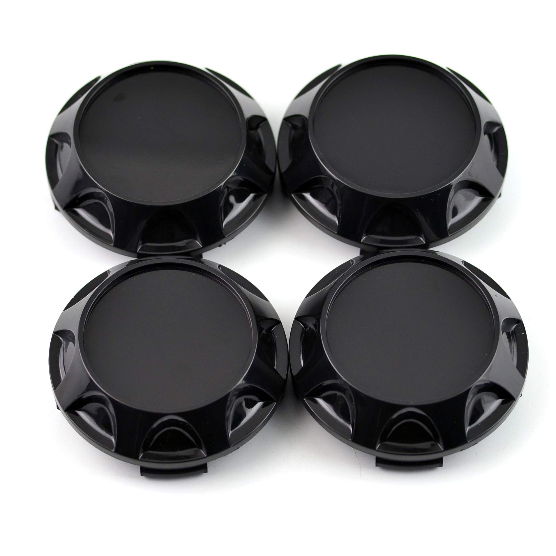 RhinoTuning 4 Stück Radnabenkappen für Rays Enkei Benz OZ OD 66,5 mm ID 62 mm, Schwarz Rays CE28n ZE40 TE37 Enkei RPF1 XXR 530/557, Felgendeckel von Rhinotuning