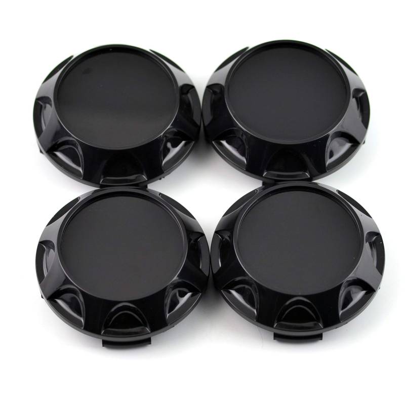 Rhinotuning 4 x 66 mm ABS-Material Schwarz Rad Nabenkappen Nabendeckel für CE28n Time Attack 17 Zoll Rad 530/557 TE37 ZE40 von Rhinotuning