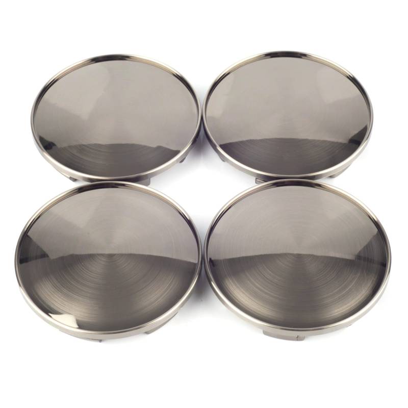 RhinoTuning 4 Stück Radnabenkappen für XXR Rays Enkei Nabendeckel OD 68mm ID 61,5mm, Gun Metal Radnabenabdeckung Geeignet für 005 550 RS5 RS6 Rad, 654F Felgendeckel von Rhinotuning