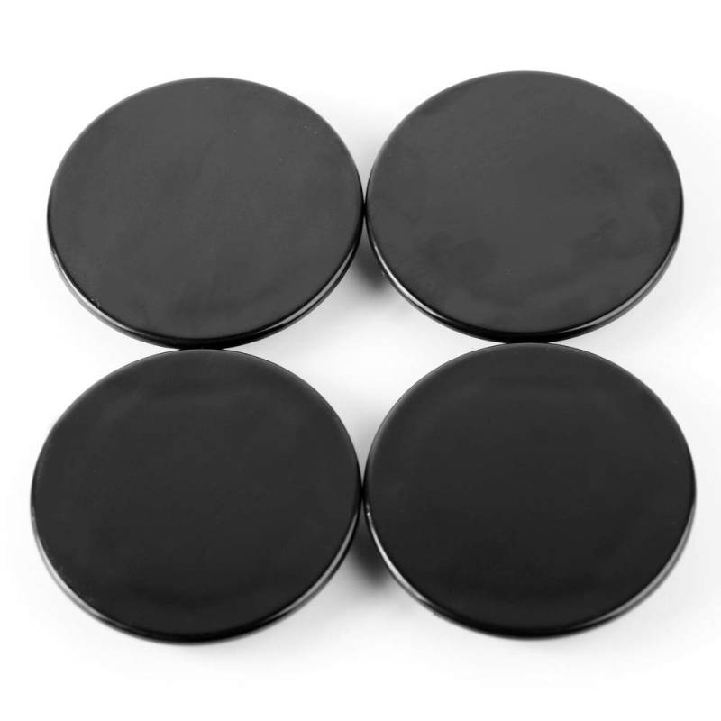 RhinoTuning 4 Stück Radnabenkappen für Nabendeckel OD 69 mm ID 48,73 mm, Schwarz Radnabenabdeckung Geeignet für BBS RZ RX 16 201 RN EB RK LM Rad, 09.24.282 09.24.036 09.23.450 Felgendeckel von Rhinotuning