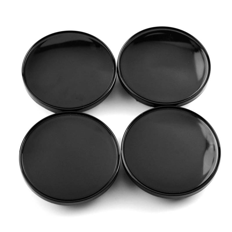 RhinoTuning 4 Stück Radnabenkappen für BBS Nabendeckel OD 70,6 mm ID 60,6 mm, Schwarz Radnabenabdeckung Geeignet für RK RM500 RW RX LM CH RT GC-WK1 Rad, 09.24.467 Felgendeckel von Rhinotuning