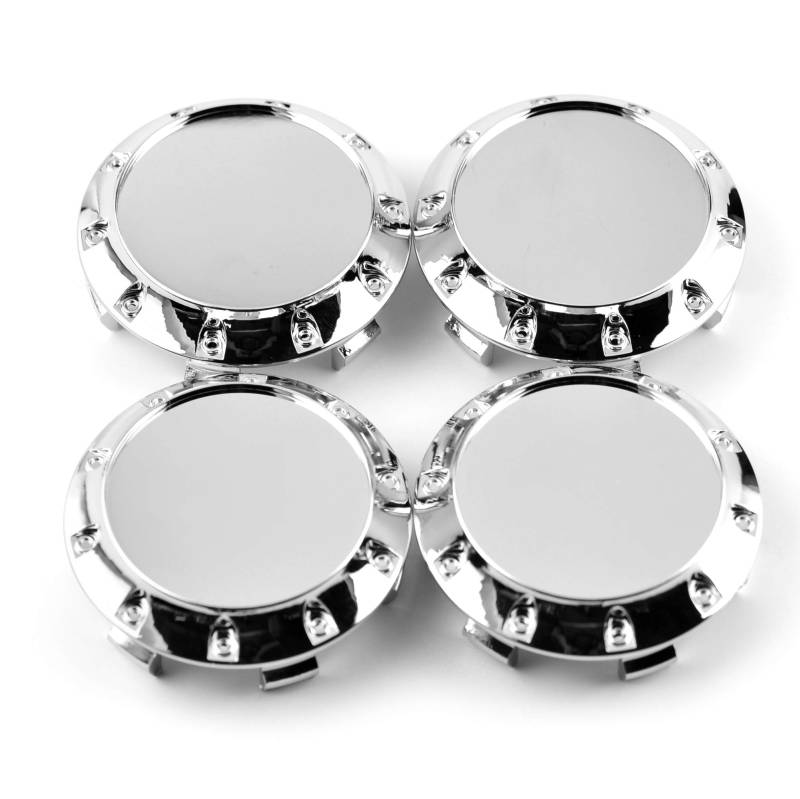 RhinoTuning 4 Stück Radnabenkappen für Nabendeckel OD 75mm ID 68mm, Chrom Trump Radnabenabdeckung Geeignet für 610C 6010K74 2204000125 M608 M242 81310409 Rad, C B S A E GLK SLK R GLC Felgendeckel von Rhinotuning