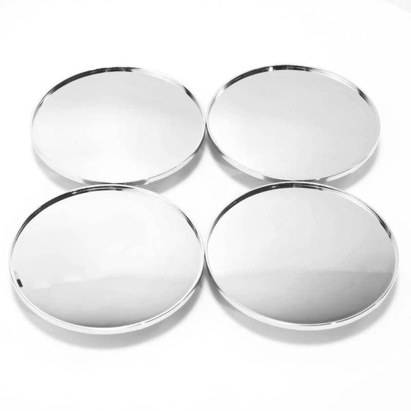 RhinoTuning 4 Stück Radnabenkappen für BBS Nabendeckel OD 80,4 mm ID 48 mm, Chrom Radnabenabdeckung Geeignet für Super Rs, Rc, & Rsii Rad, Felgendeckel von Rhinotuning