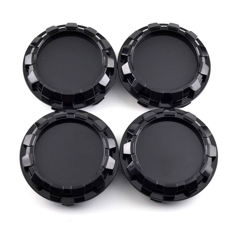 RhinoTuning 4 Stück Radnabenkappen für Nabendecke Chevry GMC Cadillac OD 83 mm ID 76 mm, Schwarz Radnabenabdeckung Geeignet für 2007-2013 Avalanche/Silverado 2005-2013 Sierra, 88963143 Felgendeckel von Rhinotuning