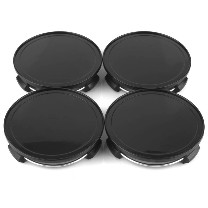 RhinoTuning 4 Stück Radnabenkappen für Benz Honda Nabendeckel OD 75 mm ID 69,5 mm, Schwarz Radnabenabdeckung Geeignet für S300 ML350 W210- E320E200 CLS55AMG S2000 Rad, 2204000125 Felgendeckel von Rhinotuning