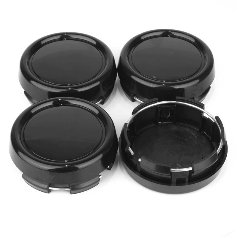 RhinoTuning 4 Stück Radnabenkappen für Advan Benz OZ Audi Nabendeckel OD 79 mm ID 73 mm, Schwarz Radnabenabdeckung Geeignet für S300 S350 S600 ML350 C200 C280 W230-C230 Rad, A0004000900 Felgendeckel von Rhinotuning