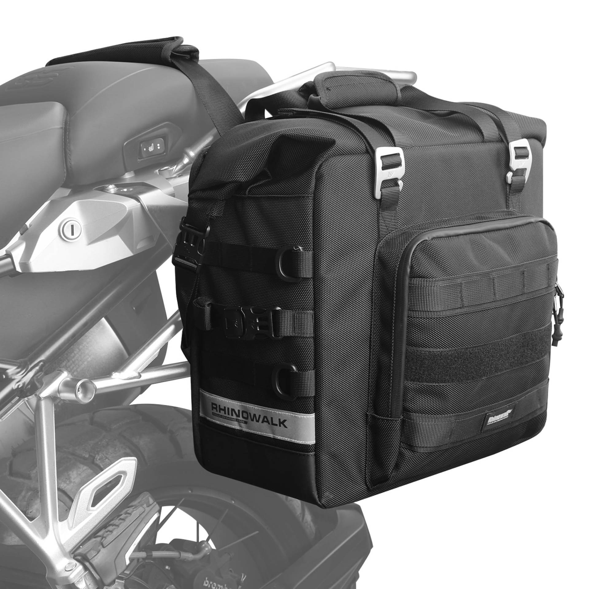 Rhinowalk Motorrad Gepäckträgertasche Satteltasche 25L Motorradtasche Wasserdicht Motor Seitentasche Gepäcktasche Hecktasche Hinterradtasche Rhinowalk Motorrad Gepäckträgertasche Satteltasche 25L Motorradtasche Wasserdicht Motor Seitentasche Gepäcktasche Hecktasche Hinterradtasche von Rhinowalk