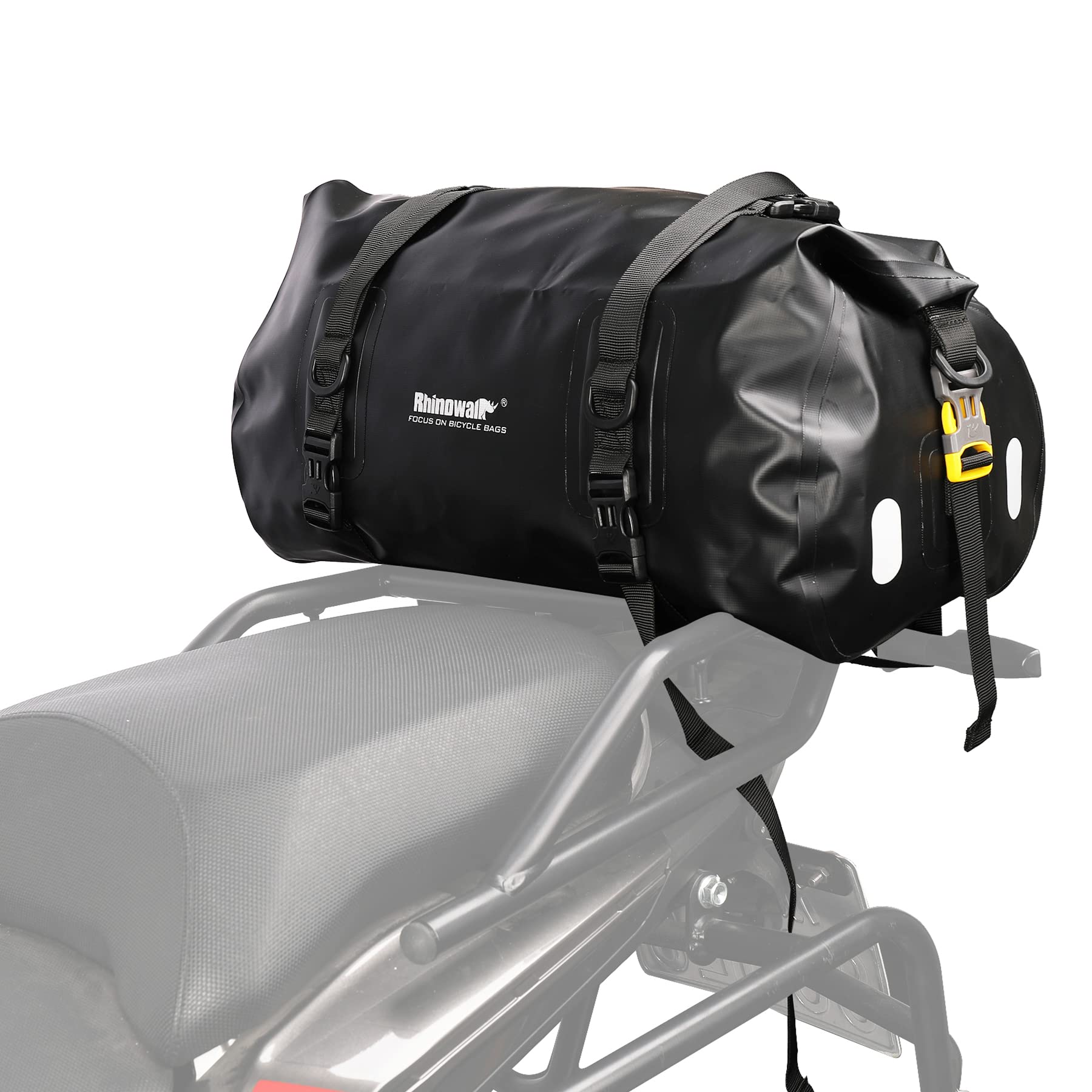 Rhinowalk Motorradtasche Sitztasche Wasserdicht 20/45/65L Hecktasche Gepäcktasche Reisetasche Rücksitztasche Gepäckroll Satteltasche von Rhinowalk