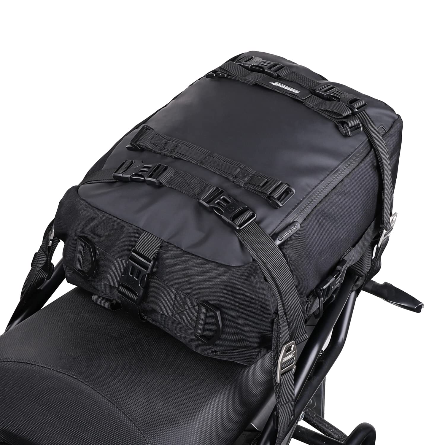 Rhinowalk Multifunktional Motorradtasche Motorradgepäck 10/20/30L Motorrad Pannier Satteltaschen Gepäckträgertaschen Hecktasche Hinterradtasche, Schwarz-20L von Rhinowalk