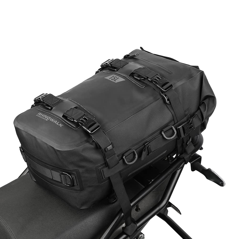 Rhinowalk Multifunktionale Motorradtasche Hecktasche Motorradgepäck 15L Motorradkoffer Satteltaschen Gepäckträgertaschen-Schwarz Rhinowalk Multifunktionale Motorradtasche Hecktasche Motorradgepäck 15L Motorradkoffer Satteltaschen Gepäckträgertaschen-Schwarz von Rhinowalk