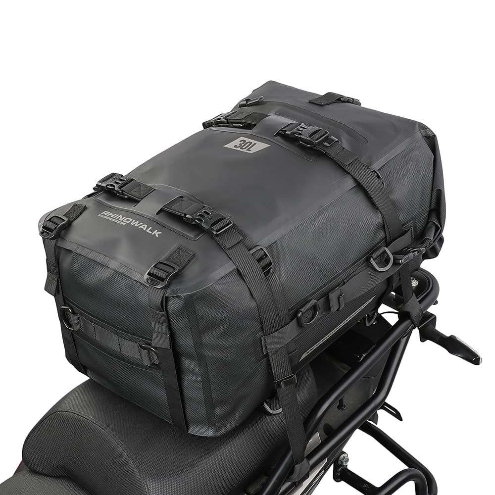 Rhinowalk Multifunktionale Motorradtasche Hecktasche Motorradgepäck 30L Motorradkoffer Satteltaschen Gepäckträgertaschen-Schwarz Rhinowalk Multifunktionale Motorradtasche Hecktasche Motorradgepäck 30L Motorradkoffer Satteltaschen Gepäckträgertaschen-Schwarz von Rhinowalk