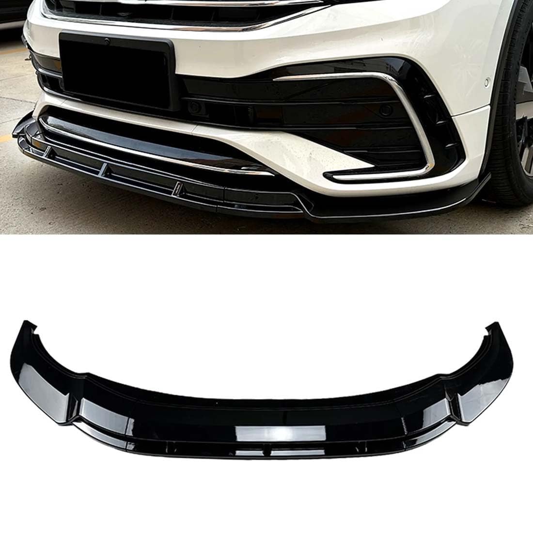 Auto -Frontspoiler, kompatibel mit VW Tiguan Rline 2021 2022 2023, vordere Stoßfängerlippe Auto -Frontspoiler, kompatibel mit VW Tiguan Rline 2021 2022 2023, vordere Stoßfängerlippe von RiJpex