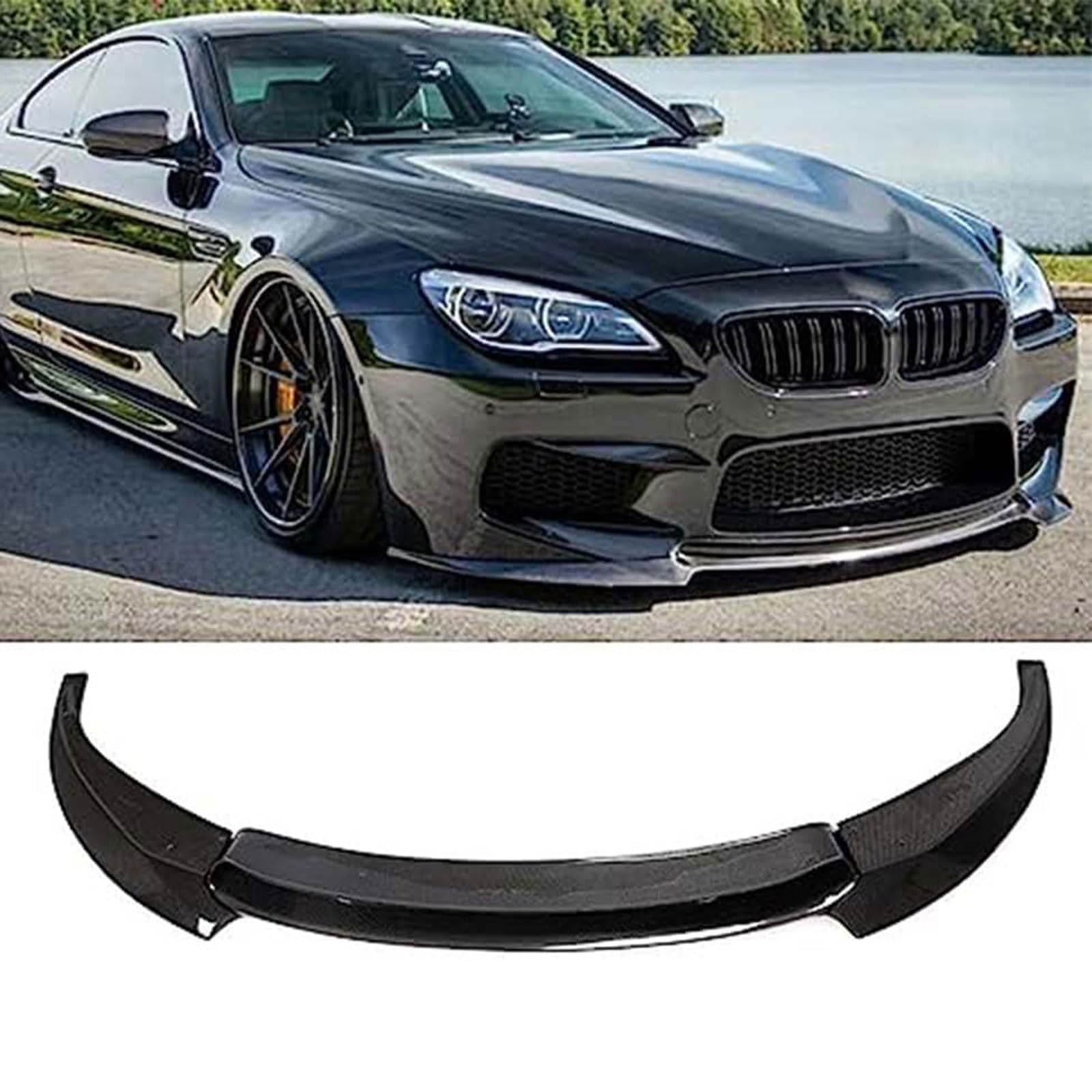 Auto Frontspoiler, for BMW F06 F12 F13 M6 Base Convertible Coupe 2013-2016 Frontstoßstange Diffusor Spoilerlippe Splitter Car Styling Tuning Zubehör von RiRaku