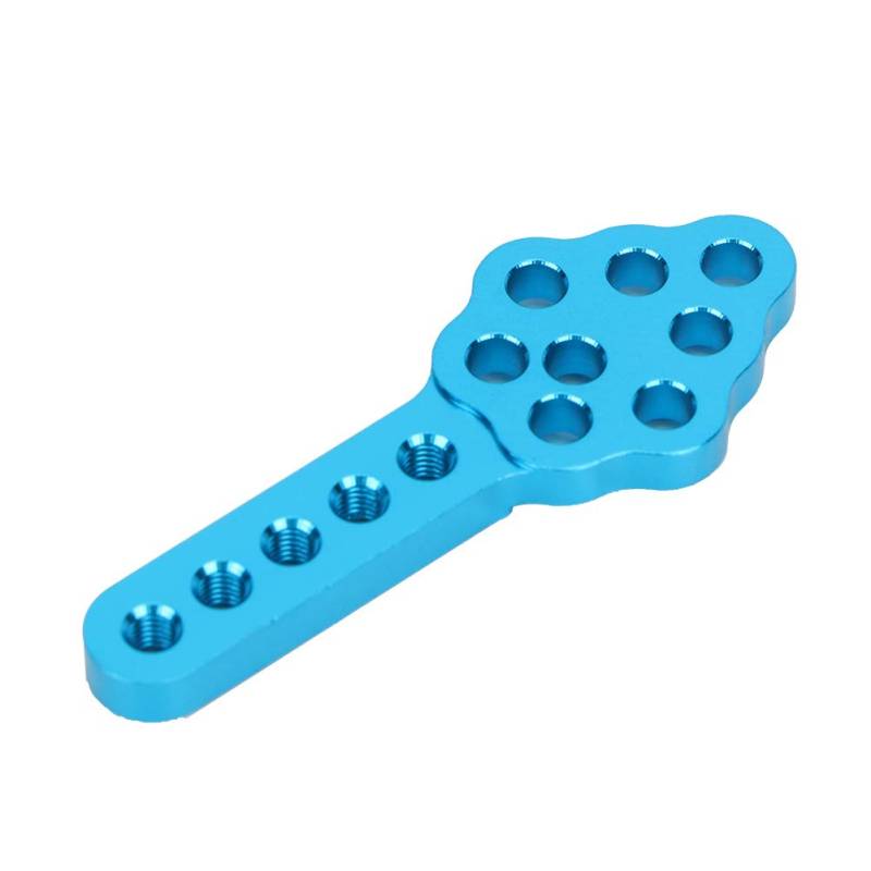 Aluminiumlegierung Schockdämpferhalterung für 1/10 RC Crawler Car 2pcs Höhenwinkeleinstellbarkeit (BLUE) von RiToEasysports