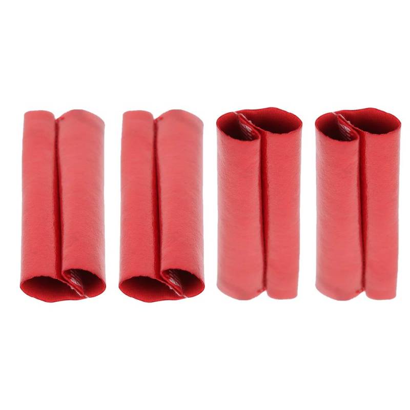 Hochwertiger Stoßdämpferstaubabdeckungsabdeckung für 1/10 RC-Auto, 4pcs Rot/Blau-staubdichtes Ärmel, Praktisches RC-Zubehör Zur Staubverhütung (Rot) von RiToEasysports
