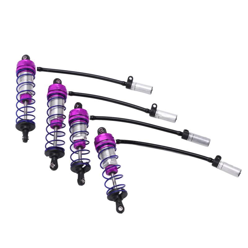 RC -Auto 92 Mm 105 Mm Vorderer Heck -Stoßdämpfer Langlebiger Ölverstellbar für Truggy Truck 1/10 Serie (PURPLE) von RiToEasysports
