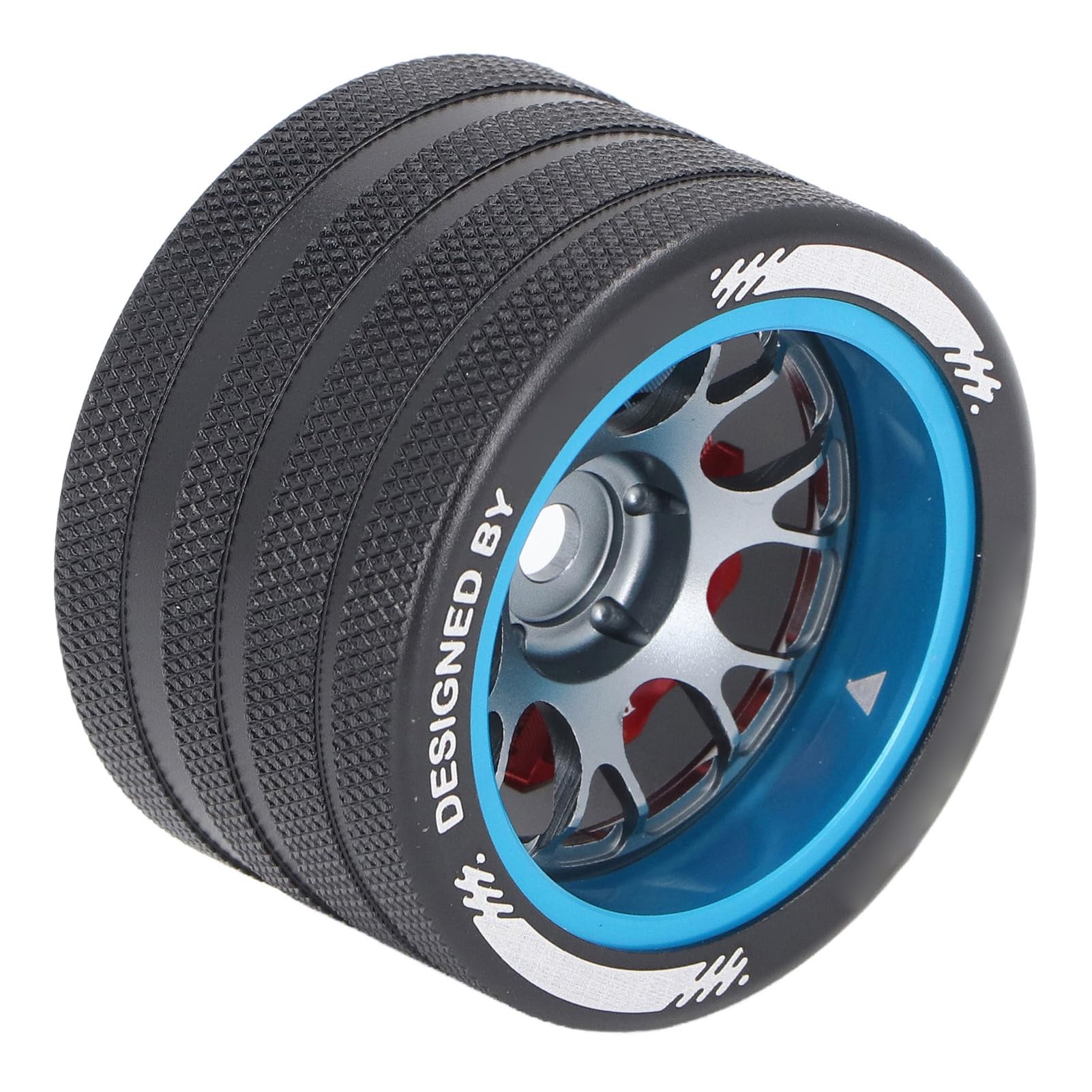 RC Handrad Aluminiumlegierung Leichter Schlagfestigkeit, Fernbedienungshandrad für, Sanwa, Futaba, Discbremsdesign für RC -Fans (BLUE) von RiToEasysports