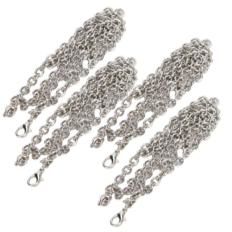 RC Metal Snow Chain Tire Anti -Slip -Kette für MN86 1/12 RC Crawler, Langlebige Silberreifenkette für Winter, 4PCS Accessoire von RiToEasysports