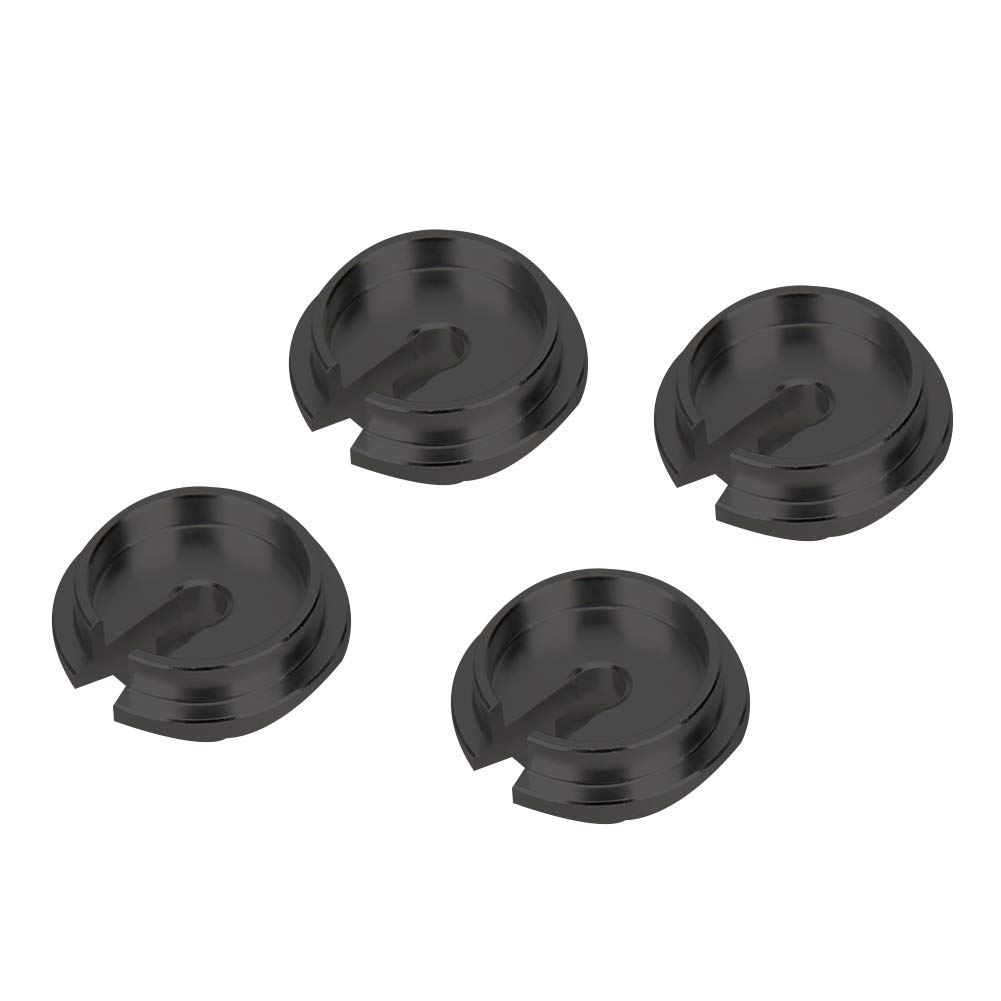 TRXXAS Slash Spring Retainer, Verbesserte Aluminiumlegierungspunkte mit Kolbenköpfen, Leichtem und Stilvollem Design, 4 Pack, Geeignet für die RC -Automodifikation (BL schwarz) von RiToEasysports