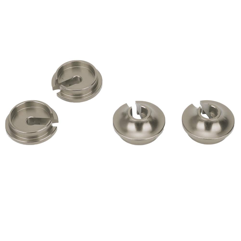 TRXXAS Slash Spring Retainer, Verbesserte Aluminiumlegierungspunkte mit Kolbenköpfen, Leichtem und Stilvollem Design, 4 Pack, Geeignet für die RC -Automodifikation (BT-Titanfarbe) von RiToEasysports