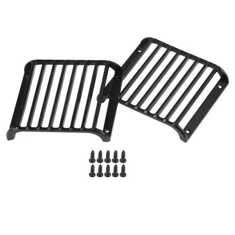 Überlegene Metall RC Frontleichter Kühlergrill Easy Installieren Sie RC Light Cover für -4 1/10 RC-Auto für RC-Lüfter von RiToEasysports