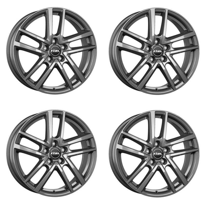 4x Rial Felgen Alufelgen Astorga 6.5Jx16 ET41 5x112 graphit kompatibel mit MG (SAIC) ZS EV von Rial