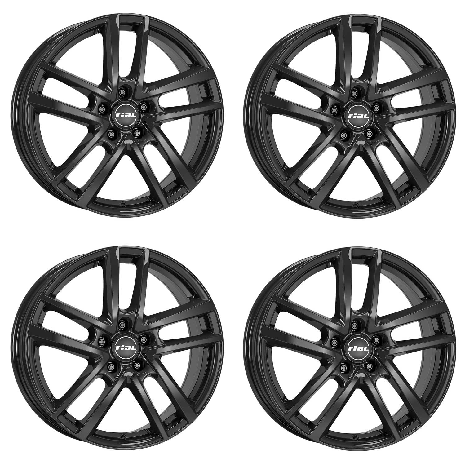 4x Rial Felgen Alufelgen Astorga 7.5Jx18 ET45 5x108 diamant-schwarz kompatibel mit FORD C-Max Edge Focus Kuga Galaxy Mondeo Mustang Mach-E Puma Puma 4x Rial Felgen Alufelgen Astorga 7.5Jx18 ET45 5x108 diamant-schwarz kompatibel mit FORD C-Max Edge Focus Kuga Galaxy Mondeo Mustang Mach-E Puma Puma von Rial