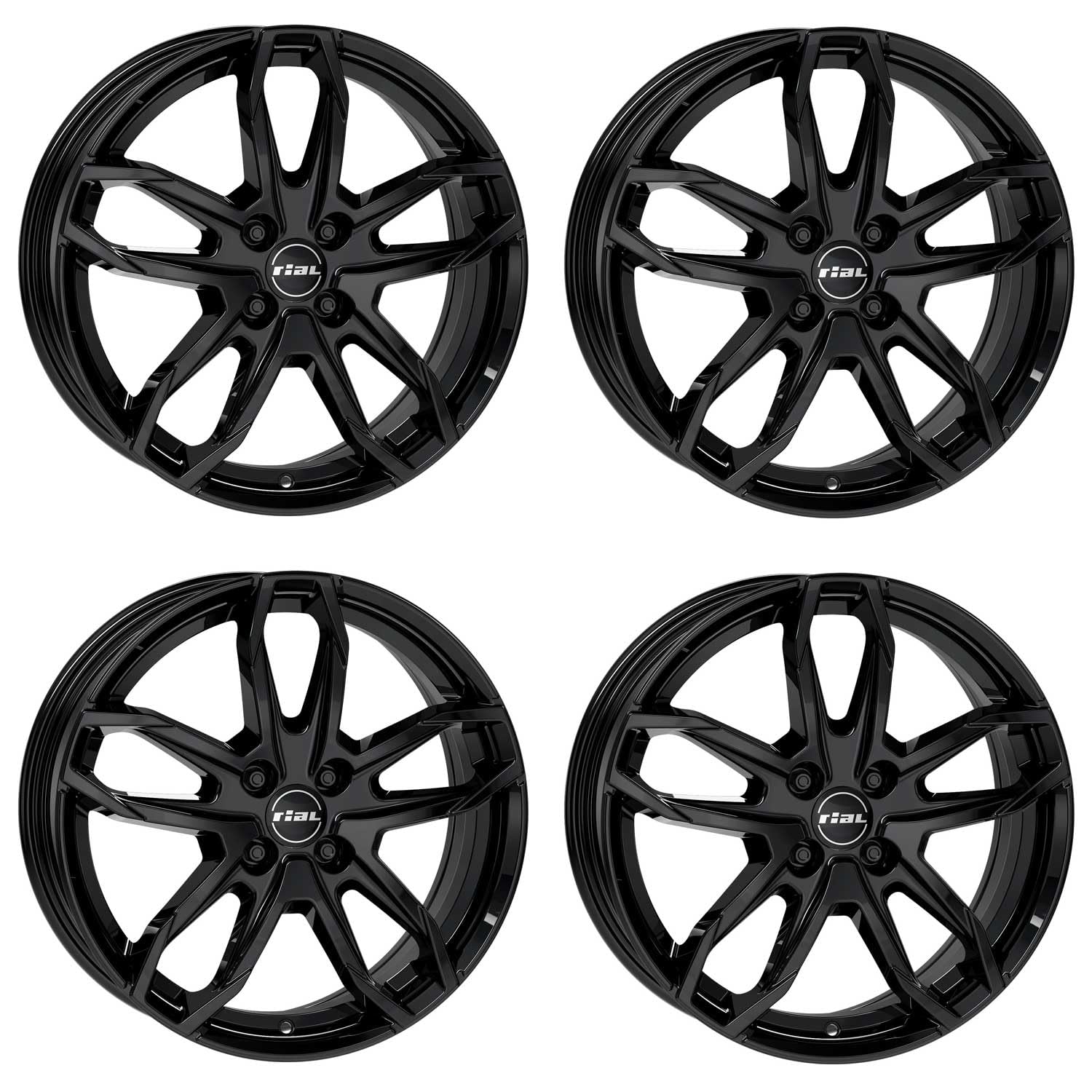 4x Rial Felgen Alufelgen Lucca 6.5Jx16 ET45 4x100 diamant-schwarz kompatibel mit RENAULT Clio Megane Modus Scenic Twingo Wind ZOE 4x Rial Felgen Alufelgen Lucca 6.5Jx16 ET45 4x100 diamant-schwarz kompatibel mit RENAULT Clio Megane Modus Scenic Twingo Wind ZOE von Rial