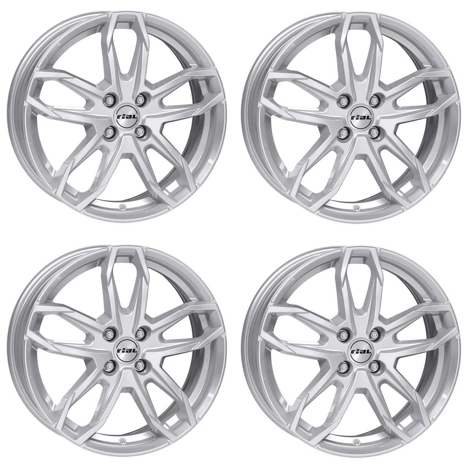 4x Rial Felgen Alufelgen Lucca 6.5Jx16 ET45 4x108 polar-silber kompatibel mit FORD Fiesta Focus Fusion KA 4x Rial Felgen Alufelgen Lucca 6.5Jx16 ET45 4x108 polar-silber kompatibel mit FORD Fiesta Focus Fusion KA von Rial