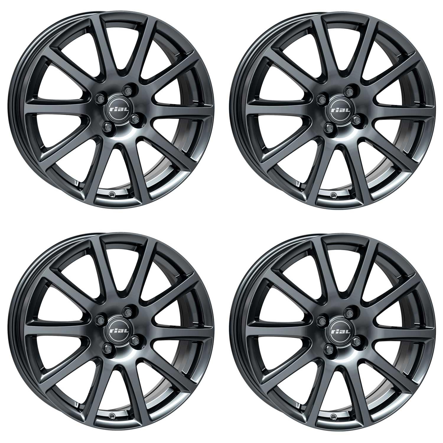 4x Rial Felgen Alufelgen Milano 6.5Jx16 ET40 4x100 titanium kompatibel mit DACIA Dokker Lodgy Logan Logan Pick Up Sandero 4x Rial Felgen Alufelgen Milano 6.5Jx16 ET40 4x100 titanium kompatibel mit DACIA Dokker Lodgy Logan Logan Pick Up Sandero von Rial