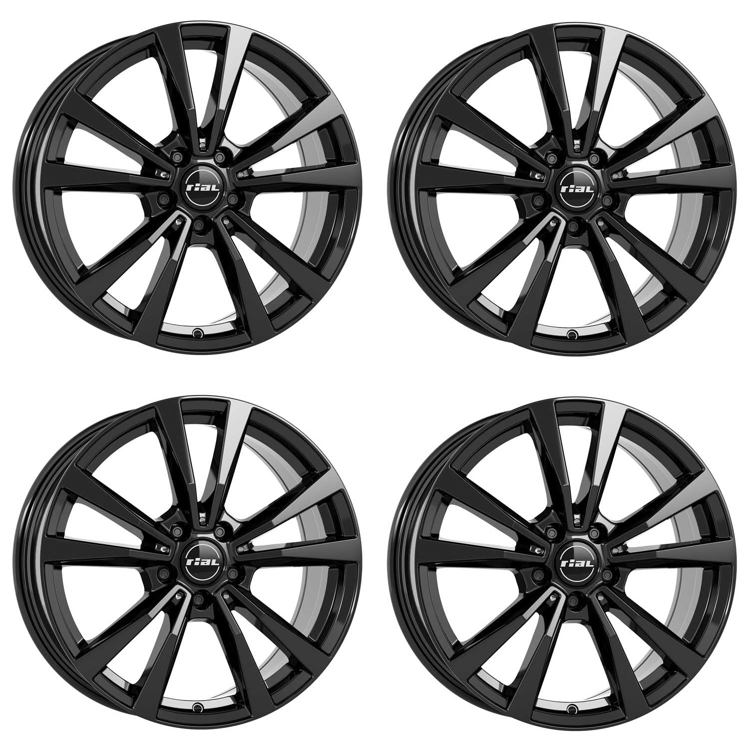 4x Rial Felgen M12 7.5Jx18 ET44 5x112 diamant-schwarz kompatibel mit MERCEDES-BENZ A 45 A B C 43 C 450 C43 AMG 4Matic C CLA E EQA EQB 4x Rial Felgen M12 7.5Jx18 ET44 5x112 diamant-schwarz kompatibel mit MERCEDES-BENZ A 45 A B C 43 C 450 C43 AMG 4Matic C CLA E EQA EQB von Rial