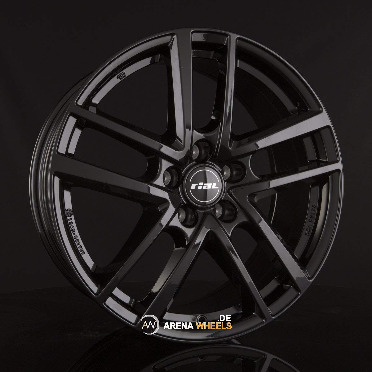 RIAL ASTORGA 7J x 17 Zoll ET 46 LK 5x100 Alufelge Felge KBA NEU von Rial