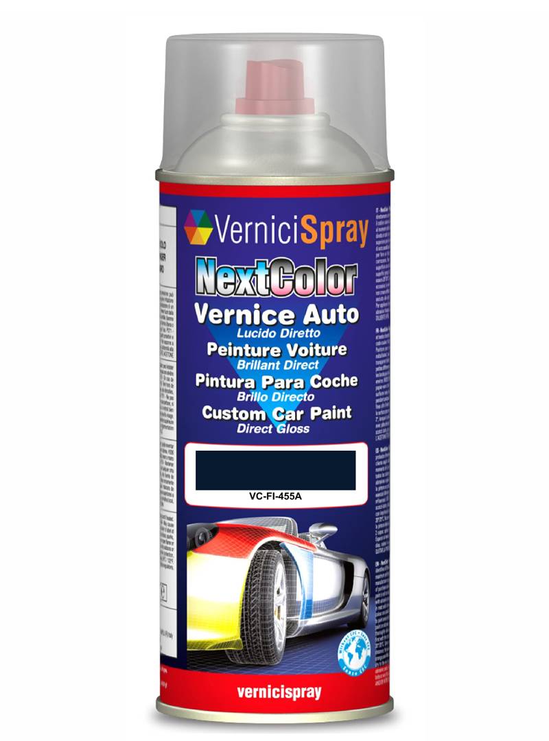 Autolack Fiat 455A BLU IMPERIAL - Autolack in Originalfarbe des Herstellers, 400 ml von Ricambi Auto Store