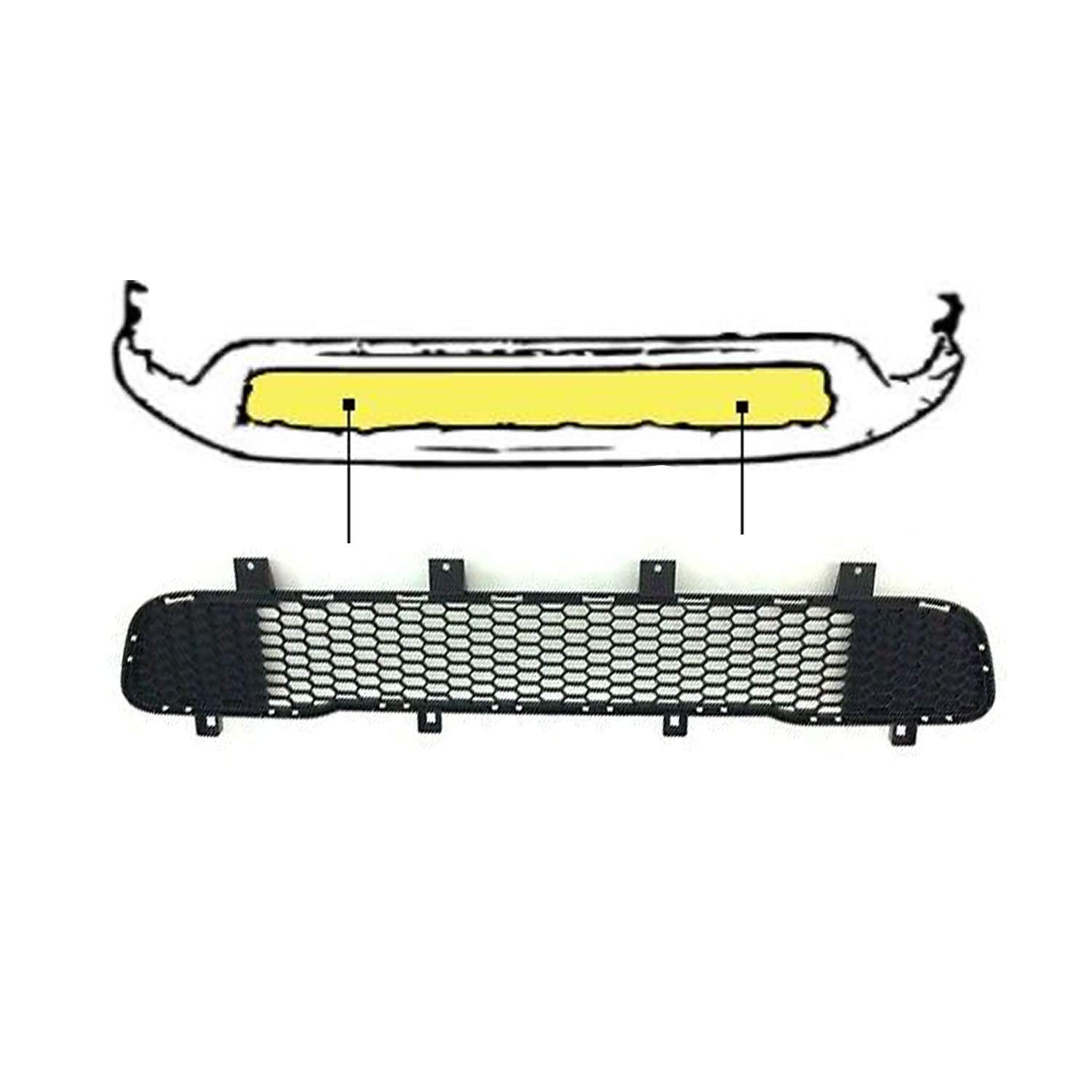 Mittleres Gitter Stoßstange vorne unten kompatibel mit JEEP COMPASS ab 01/2017 Mittleres Gitter Stoßstange vorne unten kompatibel mit JEEP COMPASS ab 01/2017 von Ricambi Auto Store
