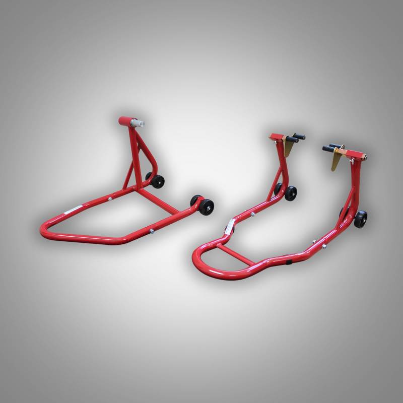 ESTW RicambiWeiss Einarm Ständer Montageständer Set Hinterrad + Vorderrad Motorradständer Kit kompatibel mit MV Agusta Brutale 1078 RR 2009 von Ricambi Weiss