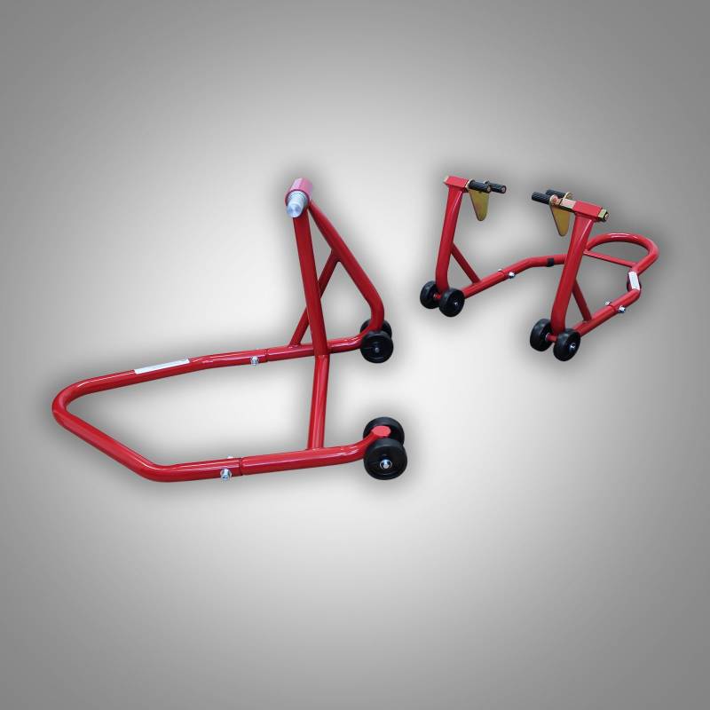ESTW RicambiWeiss Einarm Ständer Montageständer Set Hinterrad + Vorderrad Motorradständer Kit kompatibel mit Triumph Daytona 955i 1999-2006 von Ricambi Weiss