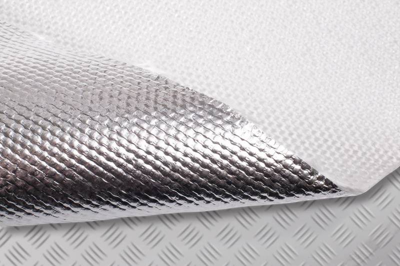 Hitzeschutzfolie RicambiWeiss Hitzeschutz 550° 100cm x 50cm selbstklebend 1,5mm Rennverkleidung von Ricambi Weiss