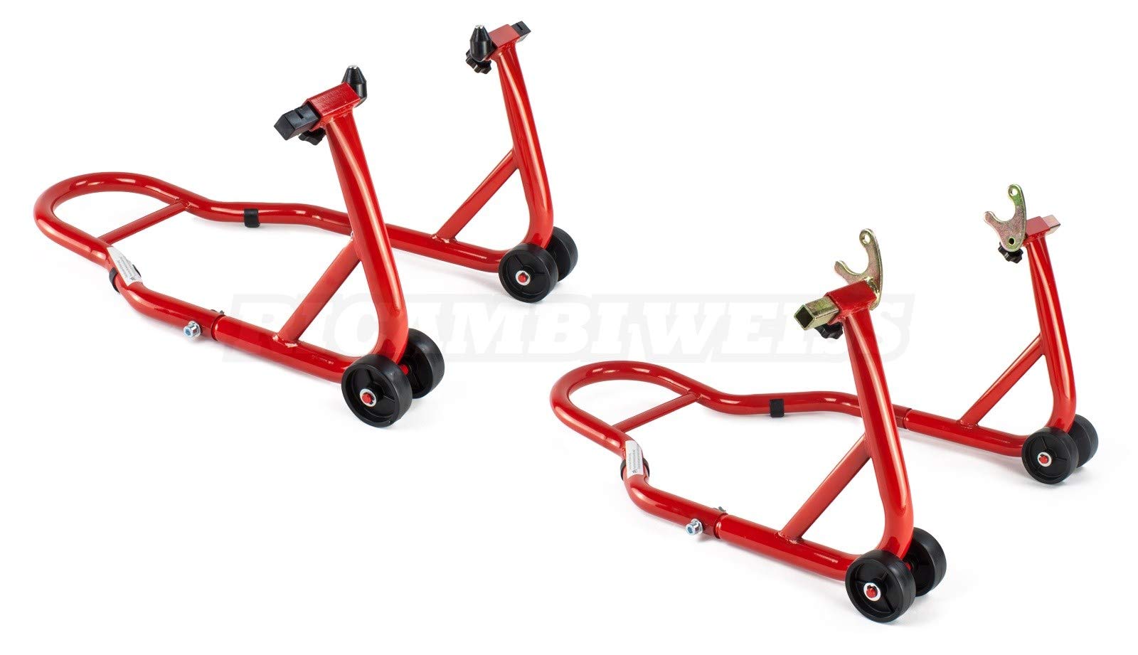 RWSTVK RicambiWeiss Motorradständer Montageständer Set Vorne + Hinten Motorrad Heber Profi RWSTVK RicambiWeiss Motorradständer Montageständer Set Vorne + Hinten Motorrad Heber Profi von Ricambi Weiss