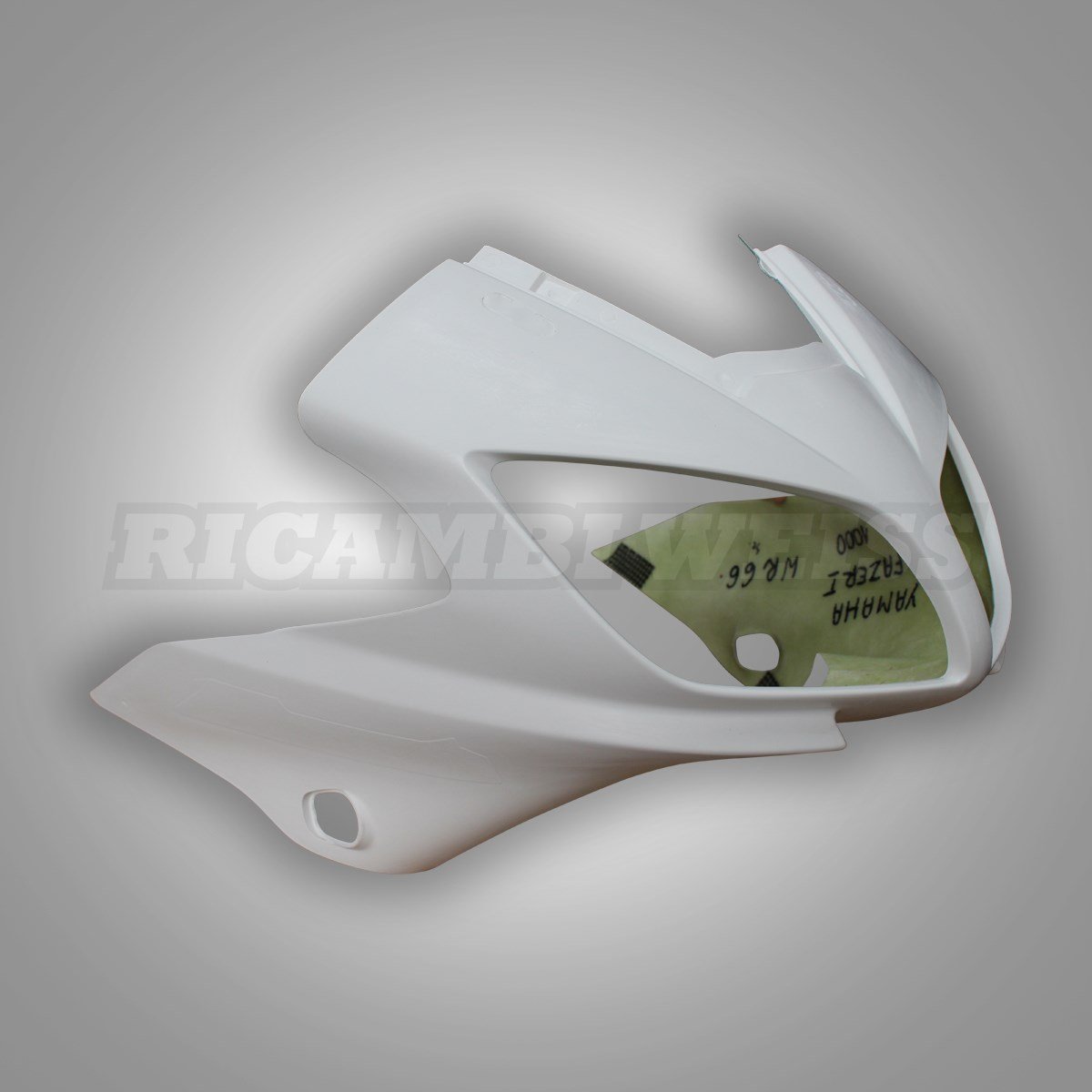 WR66 RicambiWeiss Halbschale Cockpitverkleidung Frontmaske Verkleidung GFK passend für YAMAHA FAZER FZS 1000 R066 von Ricambi Weiss