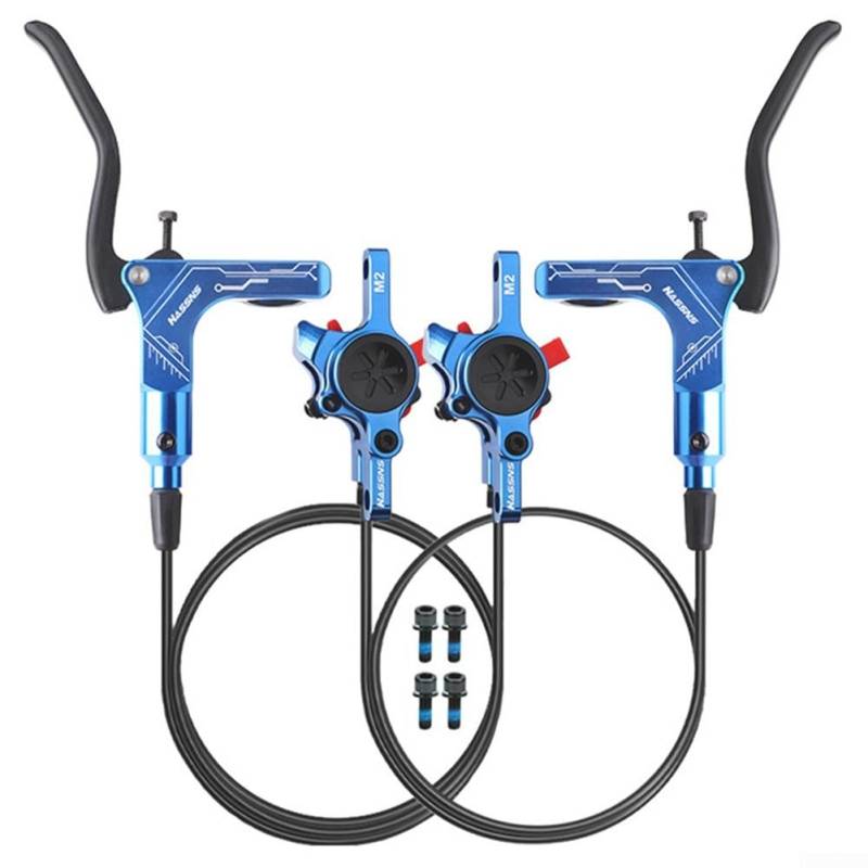 Hydraulische Scheibenbremse für Mountainbikes, perfekt für Trail-Enthusiasten, die Leistung und Sicherheit suchen (blau) von RichVibe