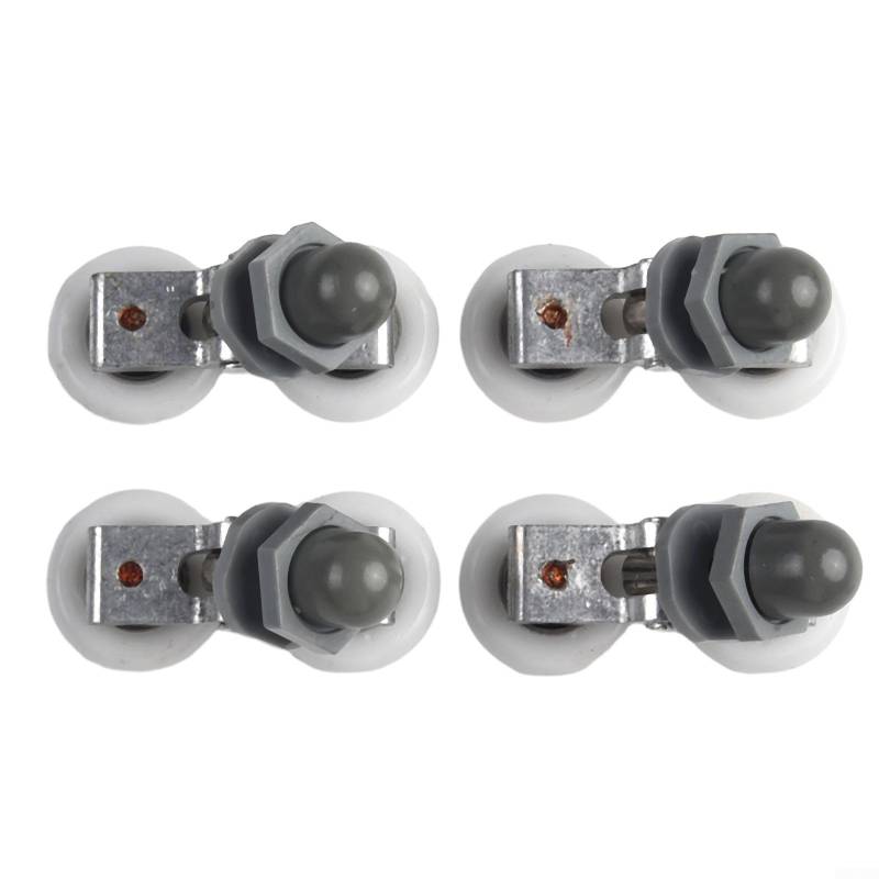 Leichtgängige Rollen, speziell für Doppel-Badezimmer-Duschen, 27 mm, 4 Stück von RichVibe
