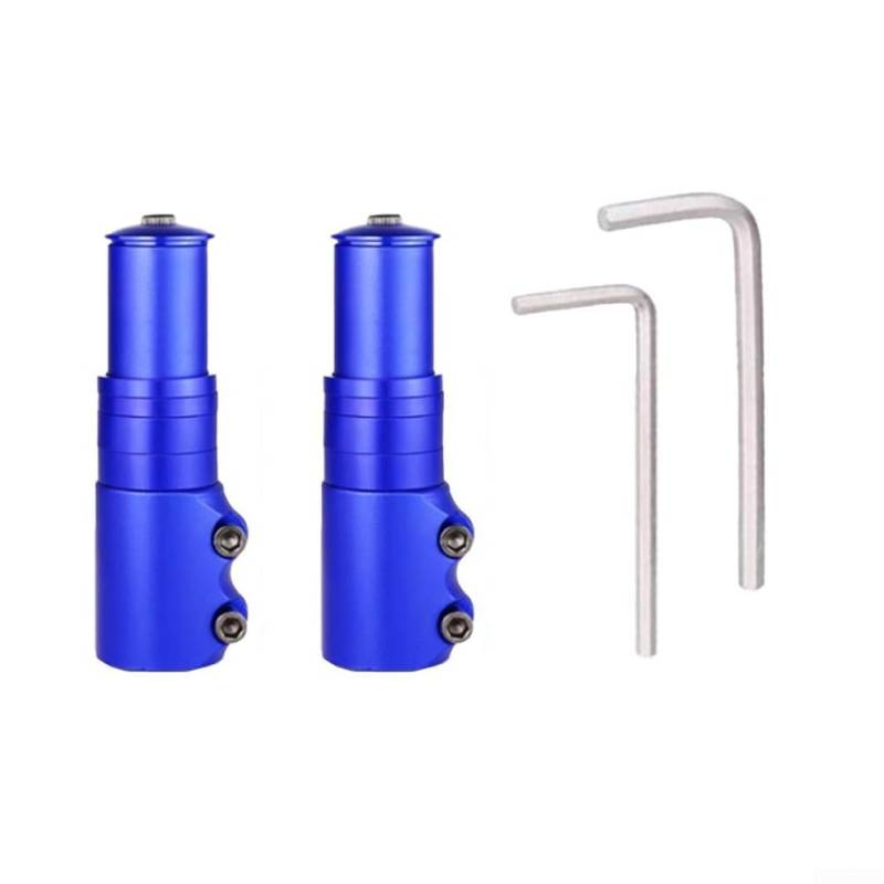 Lenker Rahmen Booster 28 6mm für Mountainbikes, einfache Installation mit Höhenverstellung Funktionen (Blau) von RichVibe