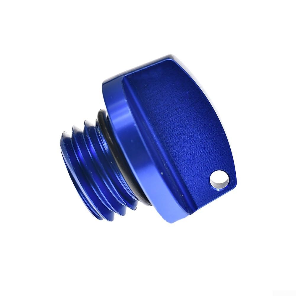Premium 20 x 2 5 mm Motoröl-Einfülldeckel für Honda, Kawasaki, für Ducati, staub- und wasserabweisendes Design (blau) von RichVibe