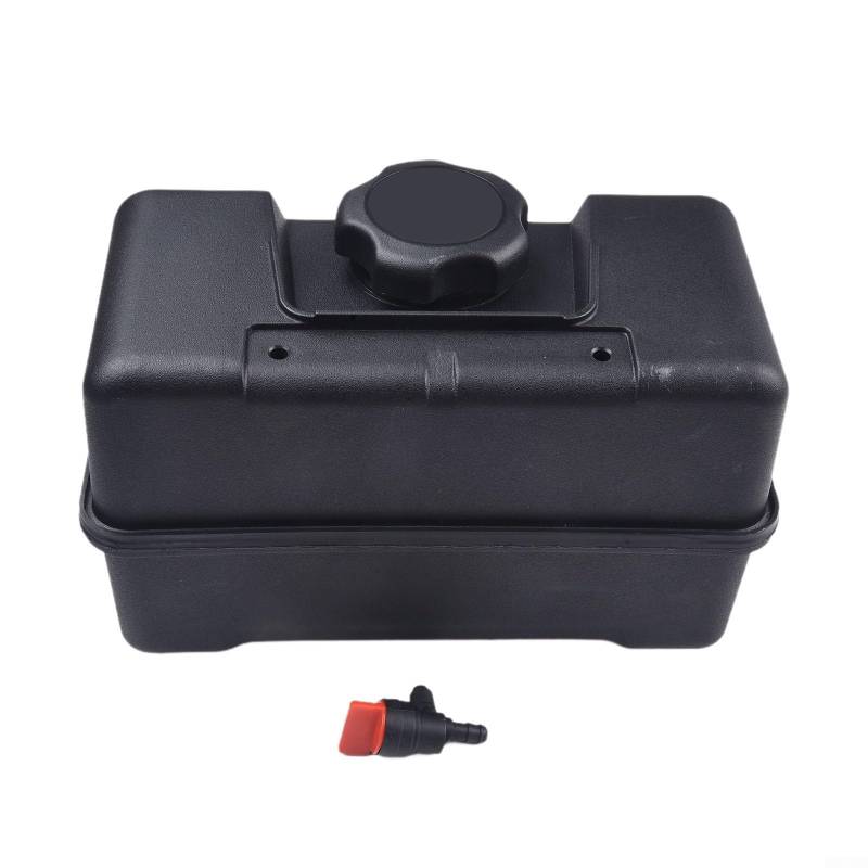 RichVibe Kraftstofftank Ersatz für 691993 4 Quart Kapazität Fernbedienung Gasbehälter mit Kappe für Holzhacker Schneefräse Pinne Schwarz von RichVibe