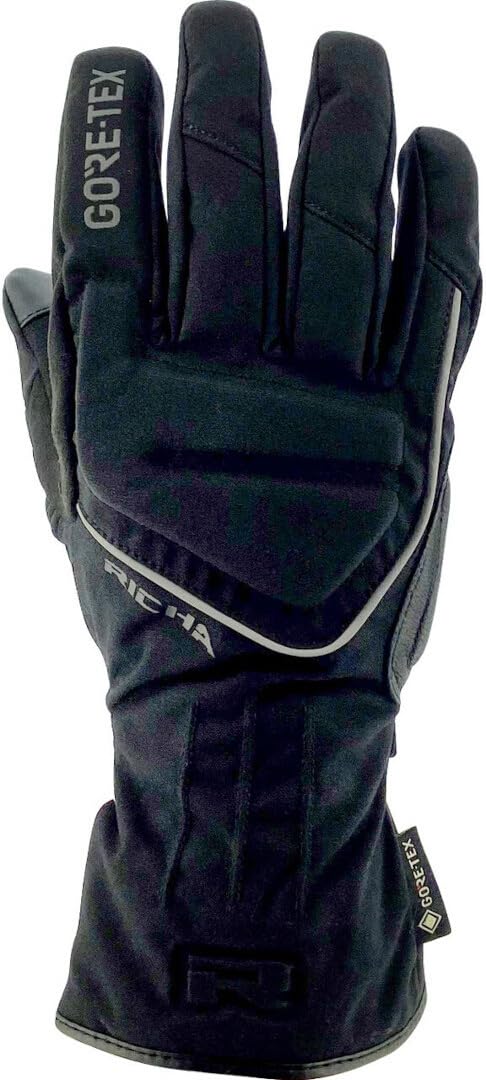 Richa Invader Gore-Tex wasserdichte Motorrad Handschuhe, schwarz, 2XL von Richa