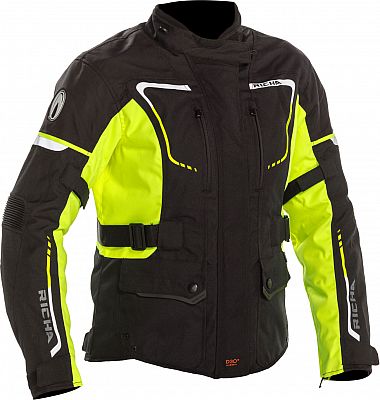 Richa Phantom 2, Textiljacke wasserdicht Damen - Schwarz/Neon-Gelb - 3XL von Richa