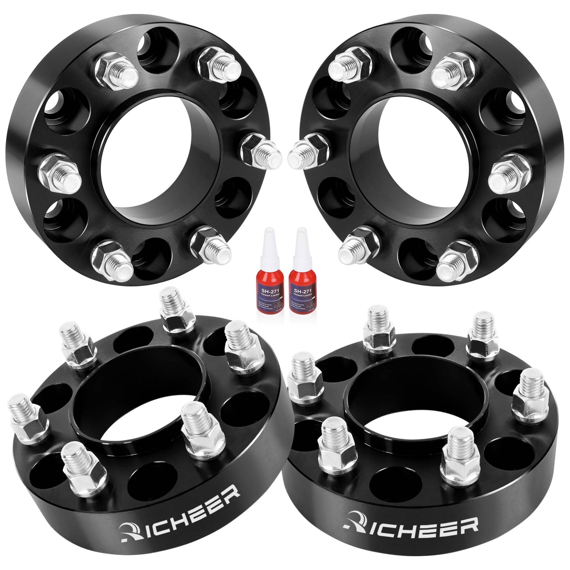 Richeer 6 x 135 mm Nabenzentrische Spurverbreiterungen für 2004–2014 F150 2003–2014 Expedition Navigator 2005–2014 Mark LT 2009–2014 Lobo, 4 Stück 3,8 cm 6 x 135 Radabstandshalter mit 14 x 2 Bolzen Richeer 6 x 135 mm Nabenzentrische Spurverbreiterungen für 2004–2014 F150 2003–2014 Expedition Navigator 2005–2014 Mark LT 2009–2014 Lobo, 4 Stück 3,8 cm 6 x 135 Radabstandshalter mit 14 x 2 Bolzen von Richeer