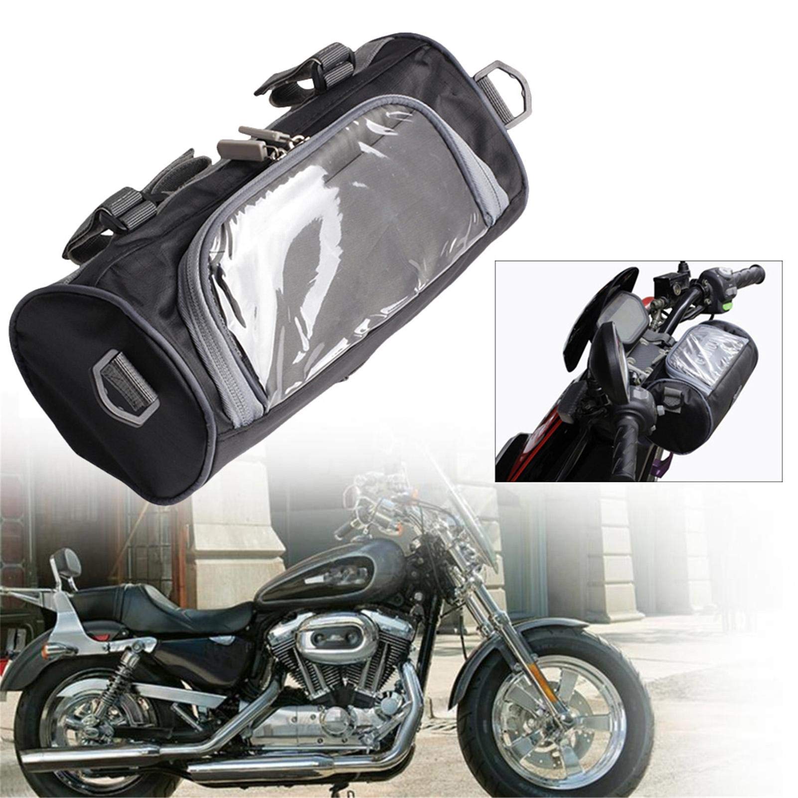 -Gabel für Motorrad-Lenker, Ri-Grand Touchscreen, große Kapazität, kleine Tasche, Abnehmbarer Schultergurt, wasserdicht, verstellbare Riemen von Richolyn