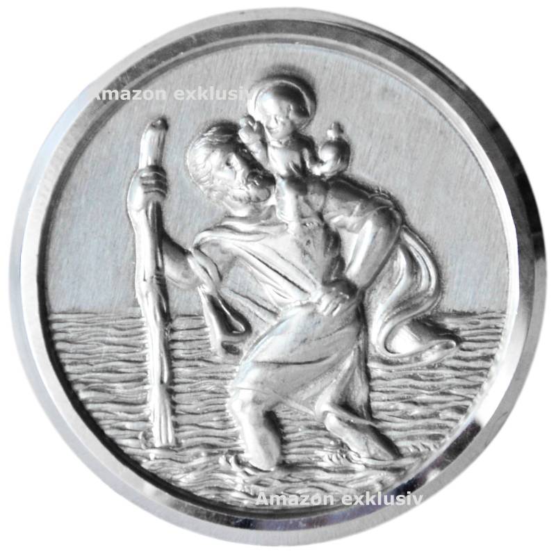 Richter Heiliger Sankt Christophorus Medaille Emblem Plakette 45 mm selbstklebend von Richter